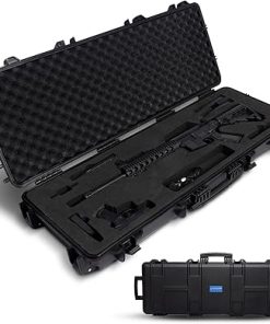 Valkyrie Waterproof Rifle Case with Custom-Fit Pre-Cut Foam for Pistol, .223 & 5.56 Magazine – TSA Approved Rifle Hard Case with Foam, Impact Resistant, Waterproof – Secures Gun Storage and Transport