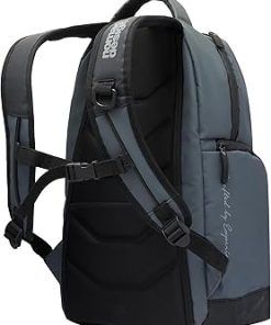 Nomad Design Fisherman’s Backpack, 22L Capacity, Water Resistant, EVA Foam Backing, Detachable Front Pocket, Plier Holster, Blue Lining