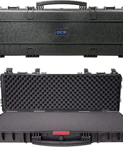 DCB Cases – Element 1189 | 46 Inch Tactical Rifle Hard Case | IP67 Waterproof | Customizable Pluck Foam Insert | Multiple Grips | Resin-Reinforced Injection Molded Plastic | 4 Latch System | Wheels