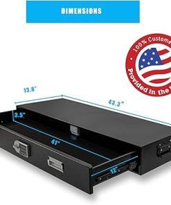 Pochar Under Bed Gun Safe Drawer for AR Rifle – Long Storage Case for Car Trunk Gun Storage – Rifle Safes for Home Rifle and Pistols, Horizontal and Vertical Gun Safe 2