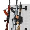 Savior Equipment Wall Rack System Tactical 6-Rifle Carbine Shotgun Storage Wall Mount Hanger, Heavy-Duty Steel Modular Firearms Gun Wall Gear Accessories Organizer