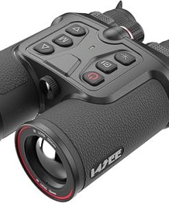 B50-640 LRF Thermal Binoculars for Hunting， Infrared Heat Night Vision with 50mm Focal Length, 640×480 pix @ < 30 mK NETD Sensor, LRF with 600m Accuracy, OLED High-Definition Display