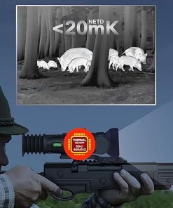 Oneleaf.ai Mars MT1000LRF 50mm Thermal Scope Riflescope, 60Hz Refresh Rate,Thermal Imaging Scope with 640×512 @12μm Sensor, 2.8X Magnification, Laser Rangefinder, Ballistic Calculator 2