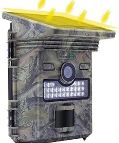 2k Solar Powered Trail Camera 20MP Ultra HD Native Video Game Time Lapse Cam with Night Vision Motion Activated, IP66 Waterproof Outdoor Deer & Wildlife Hunting Pack kit