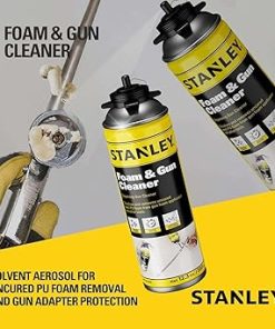 STANLEY Spray Foam Dispensing Gun Cleaner – Uncured Expanding Polyurethane Foam Dissolver – 12.3 oz, 12 Pack 2