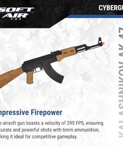 Kalashnikov Licensed AK-47 Retro Single-Shot Spring Airsoft Rifle w/ 235-265 FPS Range 2
