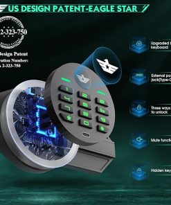 6-8 Gun Rifle Safe, Large Unassembled Gun Safes for Rifle and Shotgun, Rifle Safe with Backlit Keypad & Dual LED Light, Removable Shelves & Adjustable Ammo Box 2