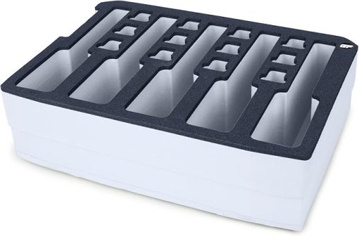 5 Pistol Polyethylene Foam for Gun Case, Custom Made Insert Replacement for Pelican Vault V300 Hard Case, Pistol Safe Storage, Waterproof, Light, Easy Grip