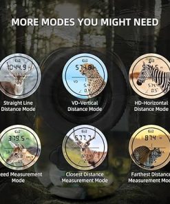 Laser Rangefinder for Hunter, 2200/3300 Yards Range, Los/Vertical/Horizontal/Speed/Scan Measurement, Fast Measurement Hunting Rangefinder, Rechargeable 2