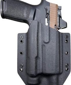 Black Kydex OWB Holster Compatible with Sig Sauer P320 M18 Olight PL-2 Valkyrie