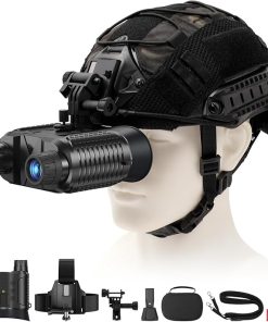 4K Night Vision Binoculars for Adults,1312FT Night Vision Goggles for Helmet,8X Digital Zoom,7-Level Infrared Adjustment for Camping