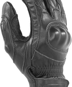 CRT50 Vector Knuckle Protection Gloves – Carbon-Tek Fiber Knuckles, Leather with Foam Padding (Large) 2
