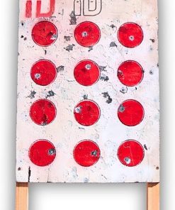 Circle Drill Infinity Target – Durable Self-Healing Reusable Rubber Target | Reactive Hits, Weatherproof, No Ricochet | Handles Thousands of Rounds Up to .50 BMG