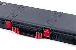 Black Pelican 1750 case with red handles & latches. Comes with foam. 2