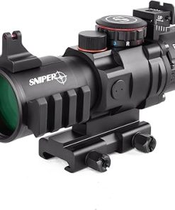 GII PM4X32 Prism Scope Long Eye Relief 4x32mm Prism Scope Wide Angle Red/Green/Blue Illuminated (PM4X32CH)