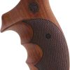 KSD Brand Smith Wesson K/L/X – Frame Round Butt Compatible Walnut Grips
