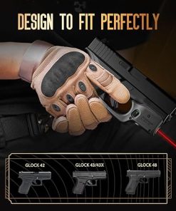 Tactical Scorpion Gear TSGWLS105G43 Red Laser Gun Sight: Fits Glock 42 G43 G43X G48| Compact Laser Beam Red Dot Gun Optic w/Power Indicator & Ambidextrous On/Off Switch 2