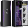 10-15 large Unassembled Gun Safe,Fingerprint Quick Access Gun Safes for Home Rifle and Pistols,Gun Safe&Cabinet with Removable Shelf and Pistol Bag, Rifle Safe with Dual Alarms & Silent Mode