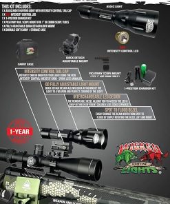 Wicked Lights A55iC Red Night Hunting Light Kit for Coyote, Fox, Bobcat, Hogs, and Predators 2