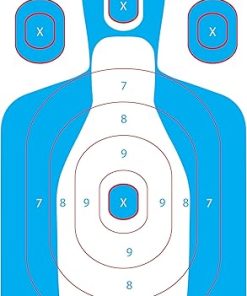 Center Mass Silhouette Paper Shooting Targets – Perfect for Shooting Range, Practice and Training – Official FBI-Q Shooting. Made in The USA