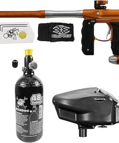 Maddog Empire Mini GS Electronic Full Auto Paintball Gun Marker w/ 48/3000 HPA Paintball Tank & Empire Halo Too Electronic Paintball Loader Starter Package