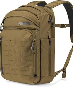VIKTOS Perimeter 25 Liter Durable Tactical Waterproof Aluminum Reinforcement Sheet Outdoor EDC Backpack with 15″ Laptop Compartment, Coyote