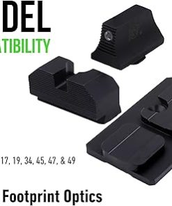 Minimalist OR Sights & Optic Plate Bundles, Compatible with ACRO Footprint Optics on Glock 17, 19, 34, 45, 47, & 49 MOS Platforms 2