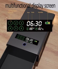 kasablank gun safe，Biometric Gun Safe For Handgun with fingerprint, key and digital password 3 .Smart Handgun Safe for Home Bedside Nightstand Car for 2 pistols 2
