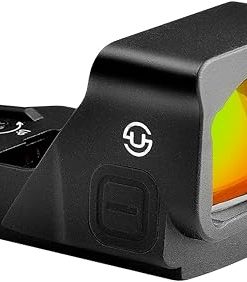 OWLc Shake to awake 3 MOA Red Dot & 56 MOA Circle Reticle Sight for Astigmatism, fit Doctor/Viper footprint Optics-ready Cut Adapter Plate, 1x24mm Open Reflex Optic & Picatinny Rail Rifle Mount 2