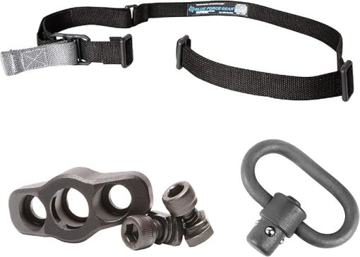 Blue Force Gear Vickers Sling and Slings Hardware Set - Includes Vickers Sling, Sling Swivel, and M-LOK QD Sling Mount