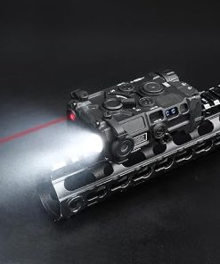 Airsoft Tactical Aiming Laser Sight, 8 Modes with Red/Green Laser + IR Laser + Withe LED Flashlight, Mounted on 20mm Picatinny Rail AEG CQB GBB 2