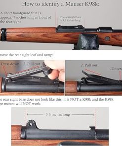 Mauser K98K No Drill Scout Mount Gen 3 for Long Eye Relief (LER) Scopes 2