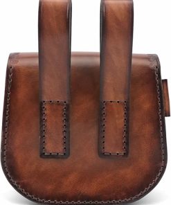 Tourbon Vintage Genuine Leather Waist Belt Shooting Ammo Bag Shotgun Shell Pouch (Brown) 2