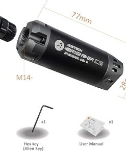 ACETECH Airsoft Pistol/Riffle Tracer Unit Brighter CS 14mm CCW Negative Thread with M14- to M11+ Adaptor Green/Gel BB LED Beam Lighting Effect 2