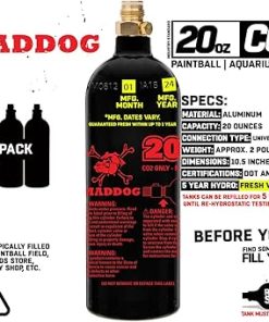 Maddog 20 Oz Refillable Aluminum CO2 Paintball Tank – Ships Empty 2