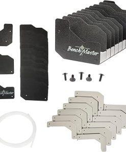 BenchMaster Pistol Rack, Handgun Safe Storage, Holds 2 to 12 Pistols, Secure Gun Holder Organizer, Kydex and High-Density Foam, No Metal, Lightweight, Sturdy, No Flex, Made in USA