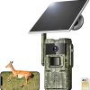 Trail Camera WiFi 4K 60MP, Gamera Camera with Night Vision Motion Activated 120° Wide-Angle, IP66 Waterproof Trail Cam with 2.0” HD Screen, 46pcs No Glow Infrared LEDs for Wildlife Monitoring 3