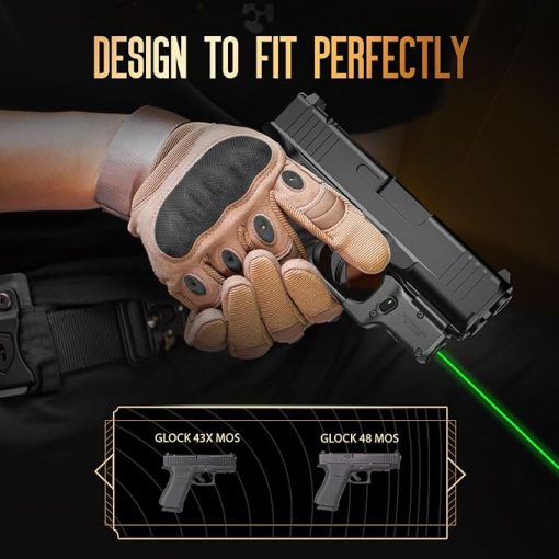 Tactical Scorpion Gear TSGWLS100GG43XMOS Green Laser Gun Sight Fits: Glock 43X MOS | Compact Green Gun Optic w/Ambidextrous Switch & Power Indicator - Image 2