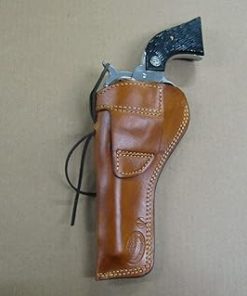 Azula Gun Holsters Custom Leather Molded Strong Side Gun Holster for Ruger Single Six 5.5inch Single Action Revolver TAN Right Hand 2