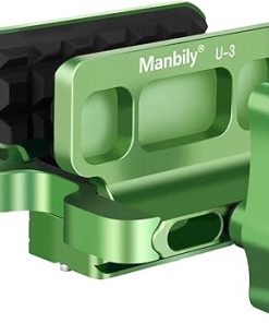 Manbily Shooting Saddle for Hunting Tripod, Aluminum Construction, Arca-Swiss Compatibility Base, Universal Rest Head Clamp, Green
