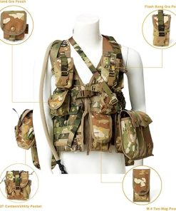 MT Military MOLLE 2 Army Vest, Rifleman FLC Set with Outer Pouches, Assault Backpack and Hydration Pack 2