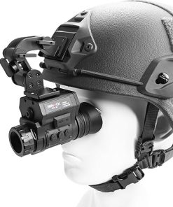 BINOCK NVG50 Helmet Night Vision Monoculars, 2K PVS 14Tactical Night Vision Goggles with 4 Color Modes 1-4X Magnification, 940 nm IR Military Night Vision Scope for Camping Outdoor Observation