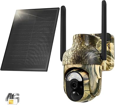 4G LTE Cellular Trail Cameras 2K 360° View Live Feed Game Camera Built-in SIM Card with Motion Activated Color Night Vision Remote Phone Access Solar Powered Trail Camera 4G LTE Cellular Trail Cameras 2K 360° View Live Feed Game Camera Built-in SIM Card with Motion Activated Color Night Vision Remote Phone Access Solar Powered Trail Camera