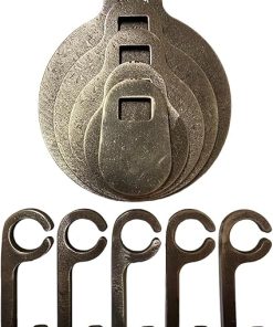 MagnumTarget 3/8″ AR500 Interlocking Know Your Limits KYL 2″ 3″ 4″ 5″ & 6″ Steel Shooting Targets w/Hooks for 1″ Pipe or 3/4″ EMT Conduit