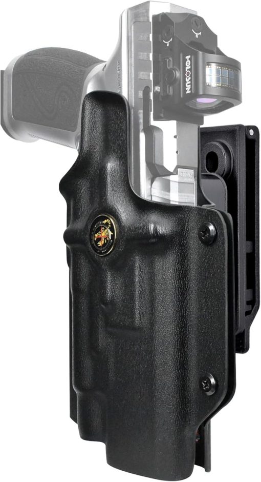 OWB Quick Release IDPA Holster fits Sig P320 Full Size - AXG Pro, XFIVE DH3, M17, Spectre Comp, P320MAX, X5 Legion w/Streamlight TLR-1 HL