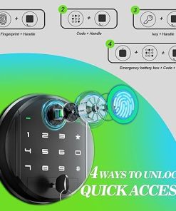 10-15 Large Gun Safes for Home Rifle and Pistols (with/without Scope), Quick Access Unassembled Rifle Safes for Home 2