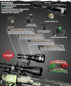 Wicked Lights A55iC Green Night Hunting Light Kit for Coyote, Fox, Bobcat, Hogs, and Predators 2