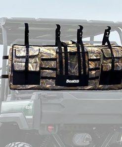 UTV Double Gun Bag Rack, Heavy Duty UTV Tool Bag Holder for Hunting Gear,Compatible with Polaris Ranger Yamaha Kawasaki and Most UTVs
