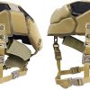 2set Tactical Helmet Pads and Helmet Chin Strap Replacement Adjustable for Tactical Fast MICH ACH Bump FMA EXF Helmet Replacement Accessories Kit