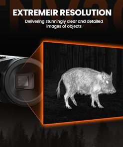MiLESEEY Thermal Monocular T-Recon Tactical TNV30/TNV60, 25mm (50 Hz) Thermal Imaging Monocular Night Vision for Hunting, OLED Display with 8X Digital Zoom 2